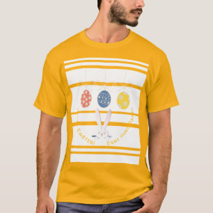 Camiseta Felz pascoa Feriado Feriado, Coelhinho Bonito, Caç