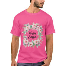 Felz pascoa - Floral de Aquarela