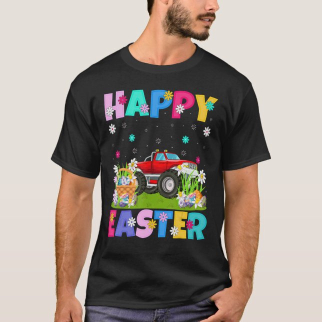 Camiseta Felz pascoa Funny Floral Monster Páscoa Sun (Frente)