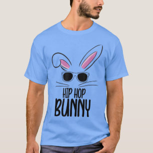 Camiseta Felz pascoa Hip Hop Bunny Páscoa Day Todler Boy