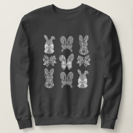 Camiseta Felz pascoa Lace Bunny Lace Ears Lace Arco