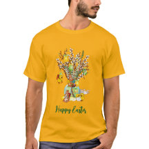 Felz pascoa Ocupado Árvore Percorrendo Pintinho De