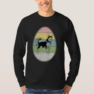 Camiseta Felz pascoa - Ovo-Alaskan Malamute Dog Graphic Eas