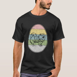 Camiseta felz pascoa Óvulo Vaca Cão-Vaca Cachorro Pura En