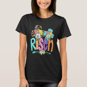 Camiseta Felz pascoa Para Garotas Cristãs Mãe Ele Está Rise