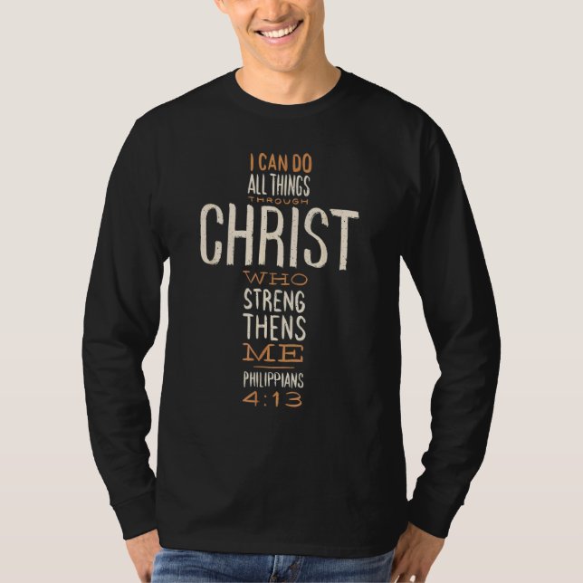 Camiseta Felz pascoa Para O Cristão Eu Posso Fazer Tudo Em (Frente)