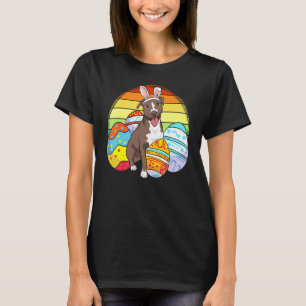 Camiseta Felz pascoa Pitbull Terrier Ovos de Páscoa