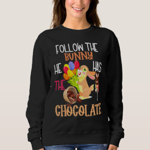 Camiseta Felz pascoa Siga O Coelhinho Que Ele Tem Um Garoto