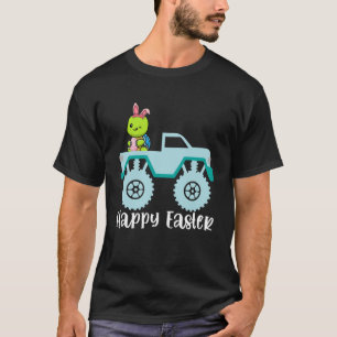 Camiseta Felz pascoa Turtle Riding Monster Truck Toddler P