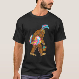Camiseta Felzs pascoa Dia Bigfoot Bunny Sasquatch Páscoa E