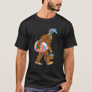 Camiseta Felzs pascoa Dia Bigfoot Bunny Sasquatch Páscoa E