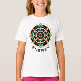 Camiseta Fem Juvenil Básica Abstrato Futurista-6