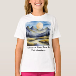 Camiseta Fem Juvenil Básica Amanhecer da Terra-2
