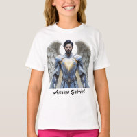 Camiseta Fem Juvenil Básica Arcanjo Gabriel