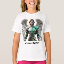 Camiseta Fem Juvenil Básica Arcanjo Rafael