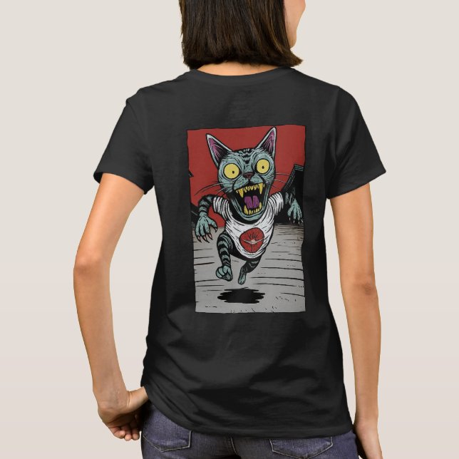 Camiseta Fem. Zombie Runner Cat - Back (Verso)