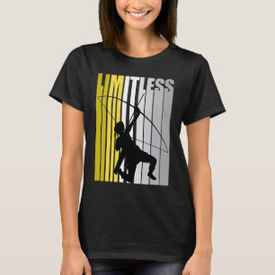 Camiseta Femal Retrospectivo de Arranjo Amarelo sem Limitaç