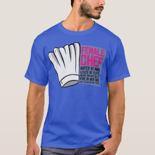 Camiseta female chef meals cooking food lover kitchen cooks