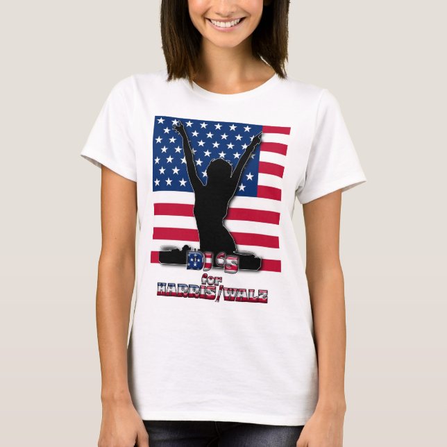 CAMISETA FEMALE DJ'S FOR HARRIS WALZ (Frente)