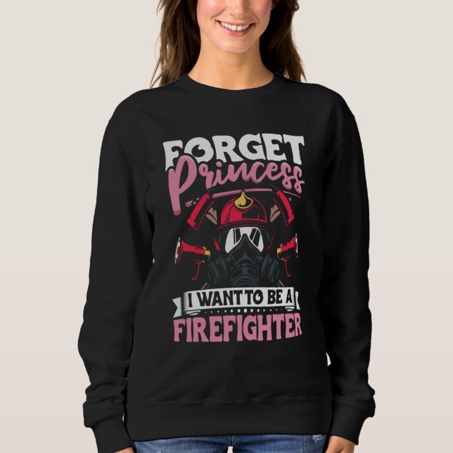 Camiseta Female Firefighter Fireman Apparel Firefighting fo (Frente)