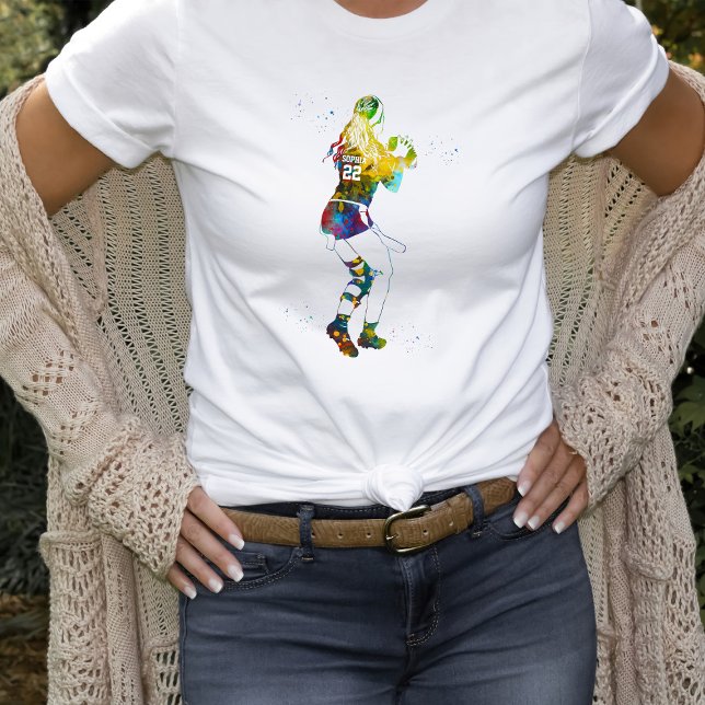 Camiseta Female Flag Football Player (Criador carregado)