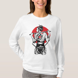 Camiseta Female Samurai Warrior – Dragon Rose Tattoo Japane