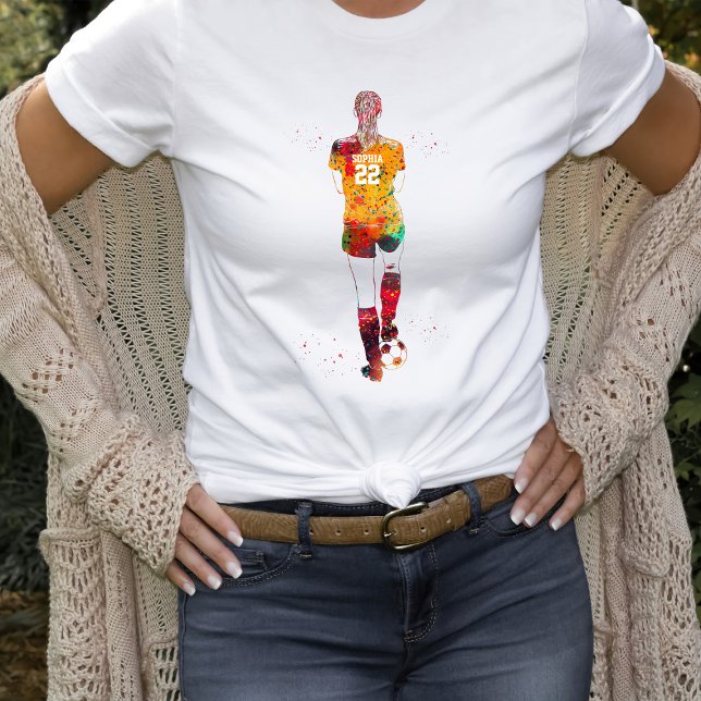 Camiseta Female Soccer Player  (Criador carregado)
