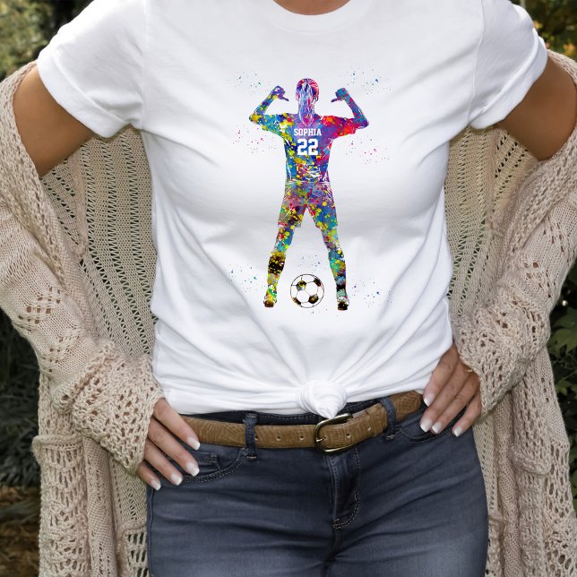 Camiseta Female Soccer Player (Criador carregado)