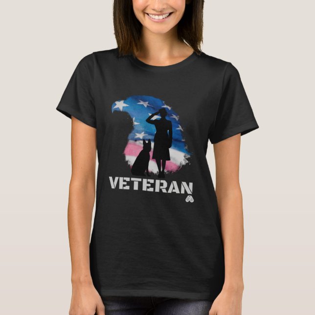 CAMISETA FEMALE VETERAN DOG HANDLER (Frente)