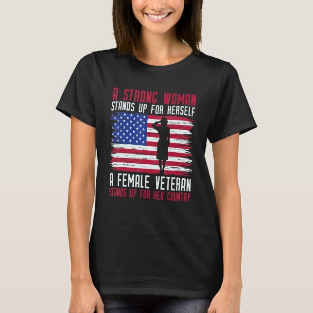 Camiseta Female Veteran Usa (Frente)