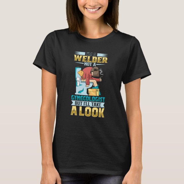 Camiseta Female Welder  Welding Mechanic Forge (Frente)