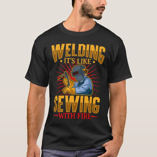 Camiseta Female Welder   Welding Mechanic Forge Metalwork   (Frente)