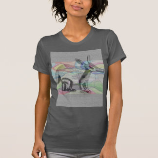 Camiseta fêmeas abstrato
