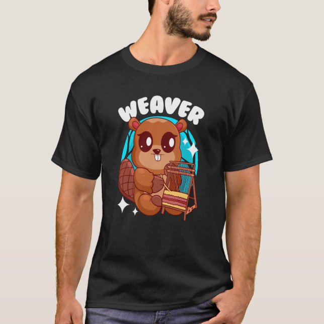 Camiseta fêmeas roupa animais tecelão (Frente)