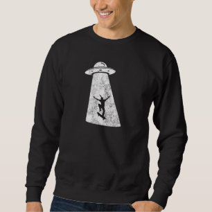Camiseta Feminina Abdução Alienígena OVNI Skate Sk