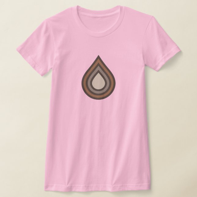 Camiseta Feminina Ajustada com Arte em Camadas (Postura )