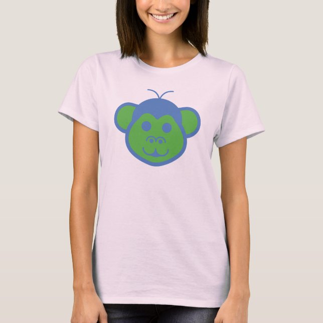 Camiseta Feminina Alimon (Macaco Alien) (Frente)