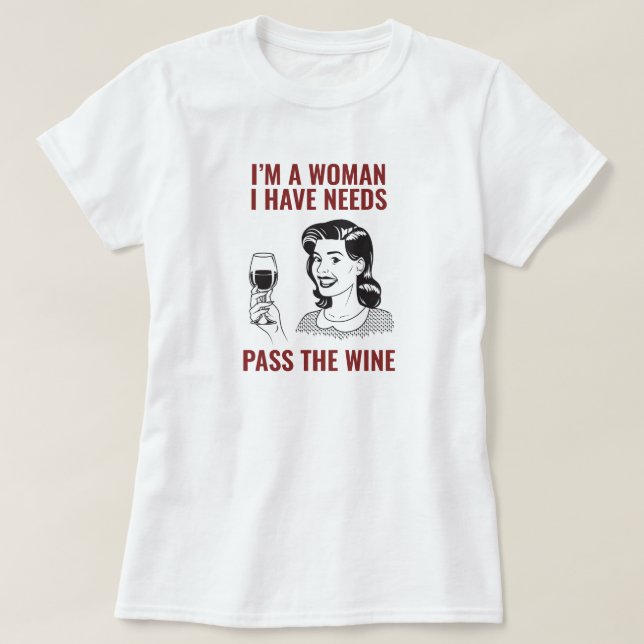 Camiseta Feminina Amante de Vinho (Frente do Design)