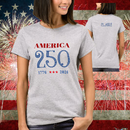 Camiseta Feminina AMÉRICA 250 1776-2026