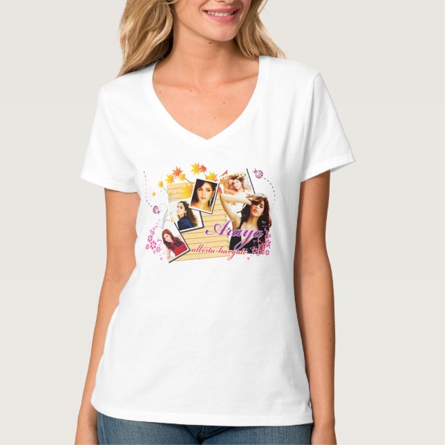 Camiseta Feminina Araya Decote V (Frente)