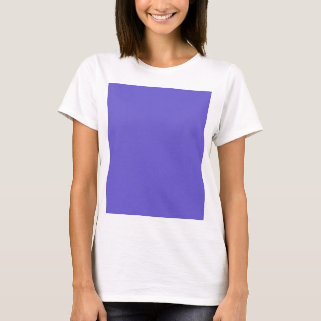 Camiseta Feminina Azul Ardósia Personalizada (Frente)