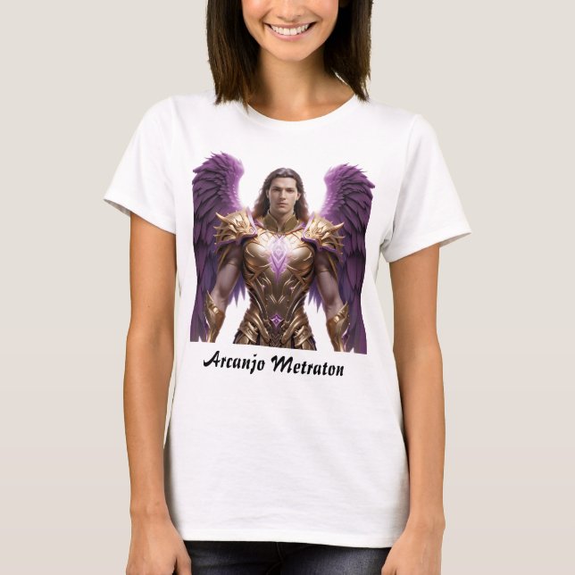 Camiseta Feminina Básica Arcanjo Metatron (Frente)