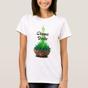 Camiseta Feminina Básica Chama Sagrada-5