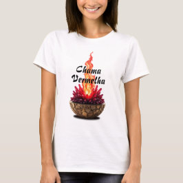 Camiseta Feminina Básica Chama Sagrada-6