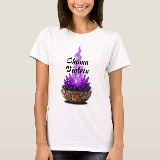 Camiseta Feminina Básica Chama Sagrada-7 (Frente)