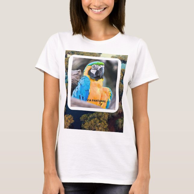 Camiseta Feminina Básica Pantanal (Frente)