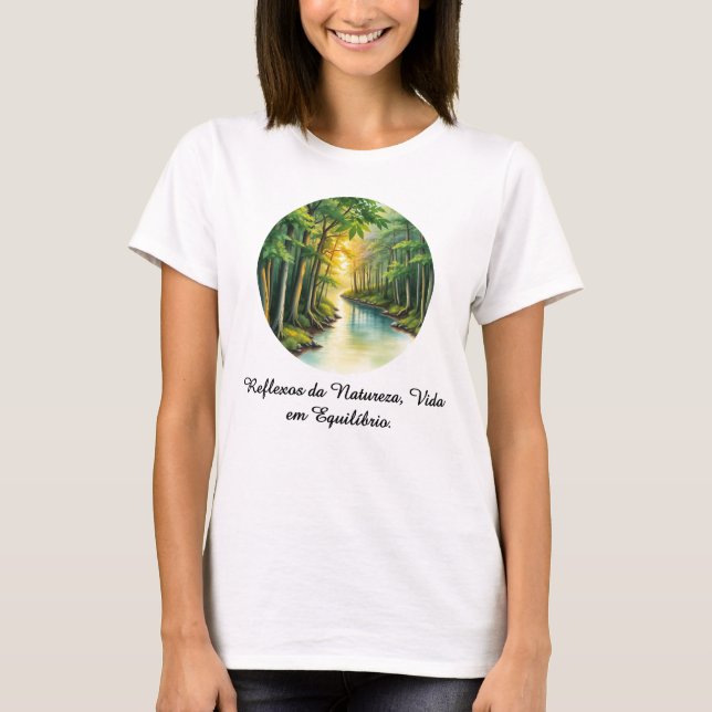 Camiseta Feminina Básica Reflexos da Terra-2 (Frente)