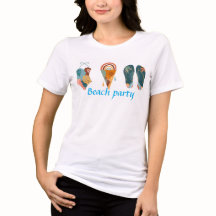 camiseta feminina Beach Party