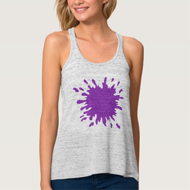 Camiseta feminina Bella+Canvas Flowy Racerback Tan (Frente)