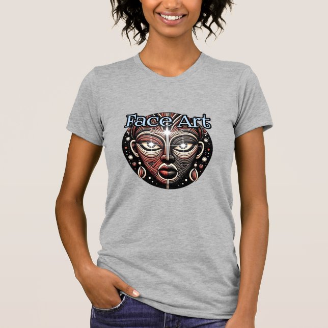 Camiseta feminina Bella+Canvas Slim Fit (Frente)